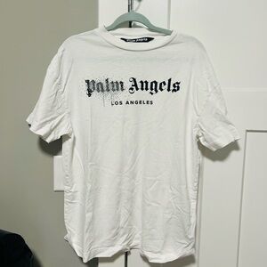 Palm Angels White Graphic Tee